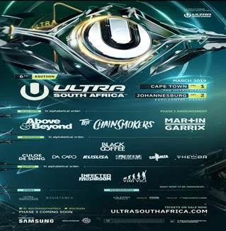 ULTRA SOUTH AFRICA 2019 PHASE 2 LINE-UP